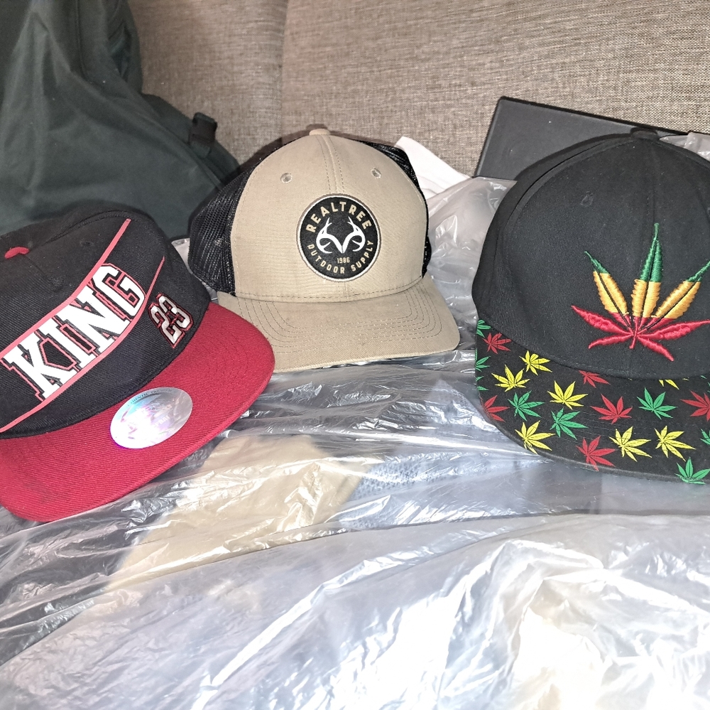 Hats 10ea obo.Houston rockets shirt 25 obo. Or 60 4 all